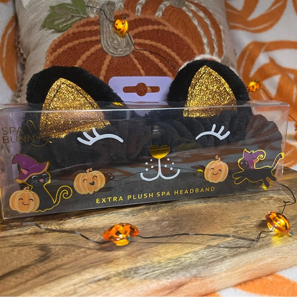 Kitty cat black cat halloween spa skincare head band - Picture 2 of 3